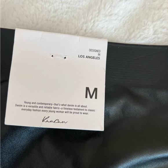 NWT KanCan Faux Leather Legging Medium - Picture 2 of 8